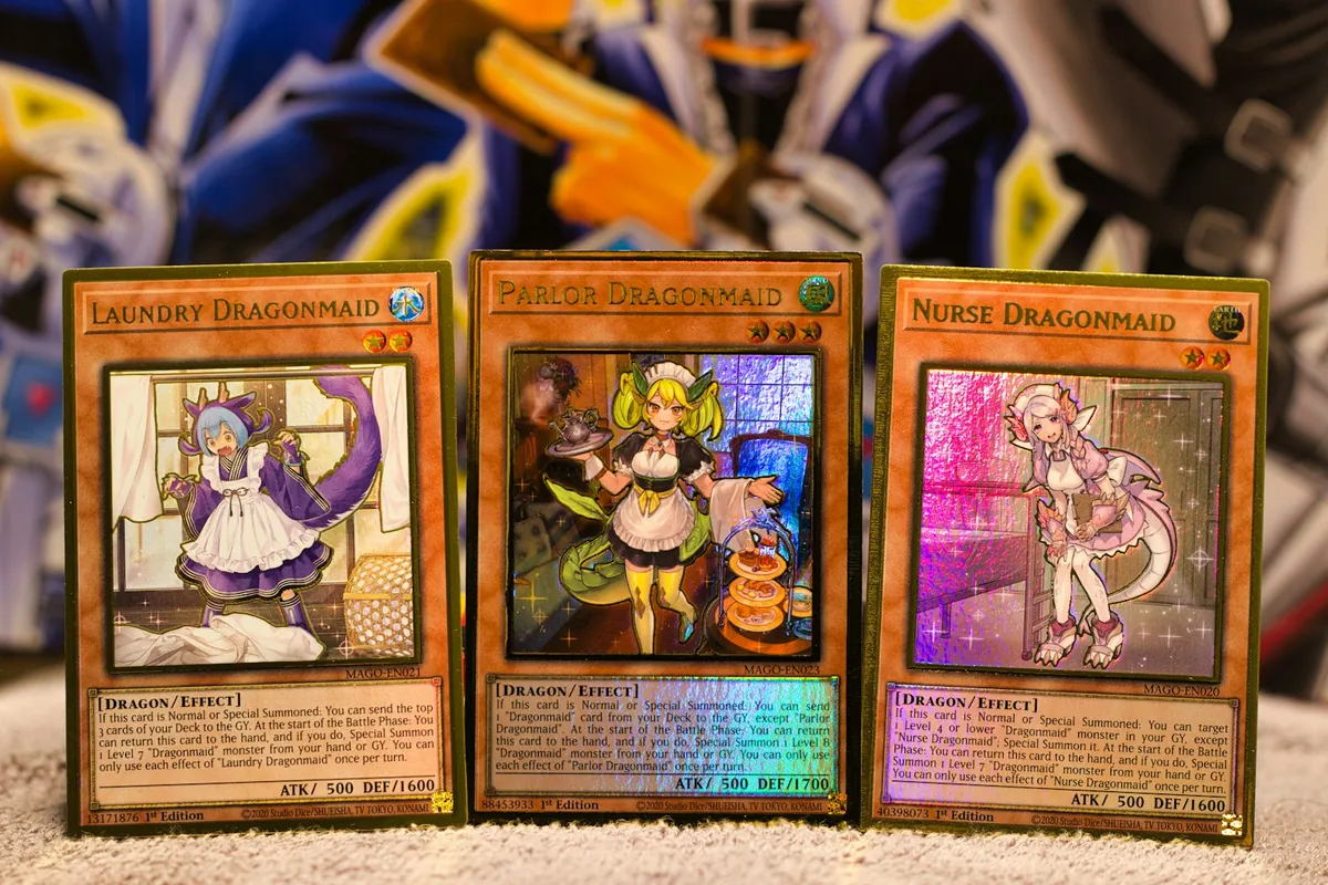 Ba lá Yu-Gi-Oh! Dragonmaid có viền và tên in ánh kim