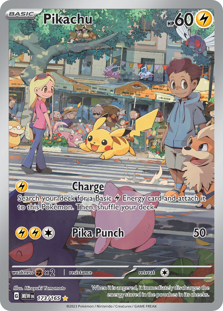 Lá Pikachu 173/165, độ hiếm Illustration Rare